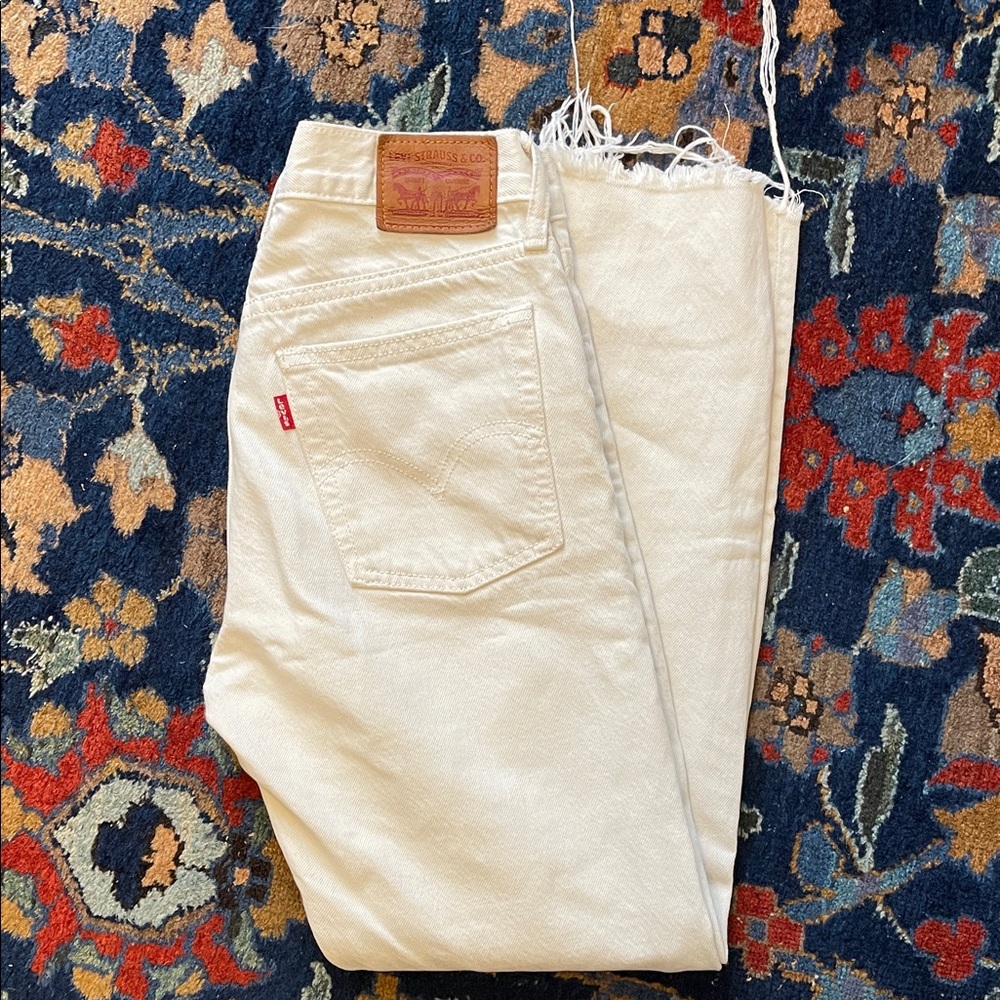 Levi's Off-White Denim Jeans